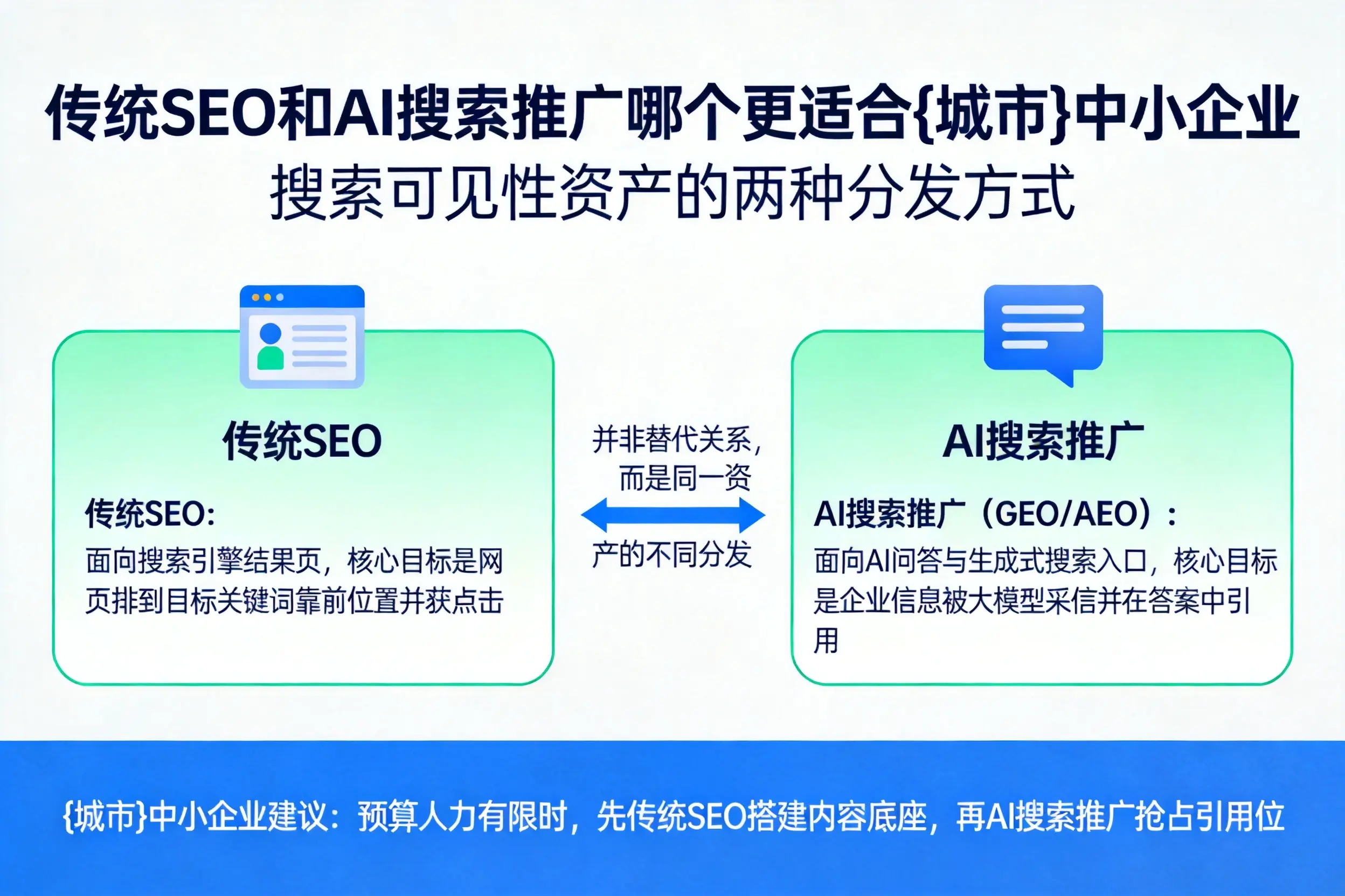 传统SEO和AI搜索推广哪个更适合乐东中小企业