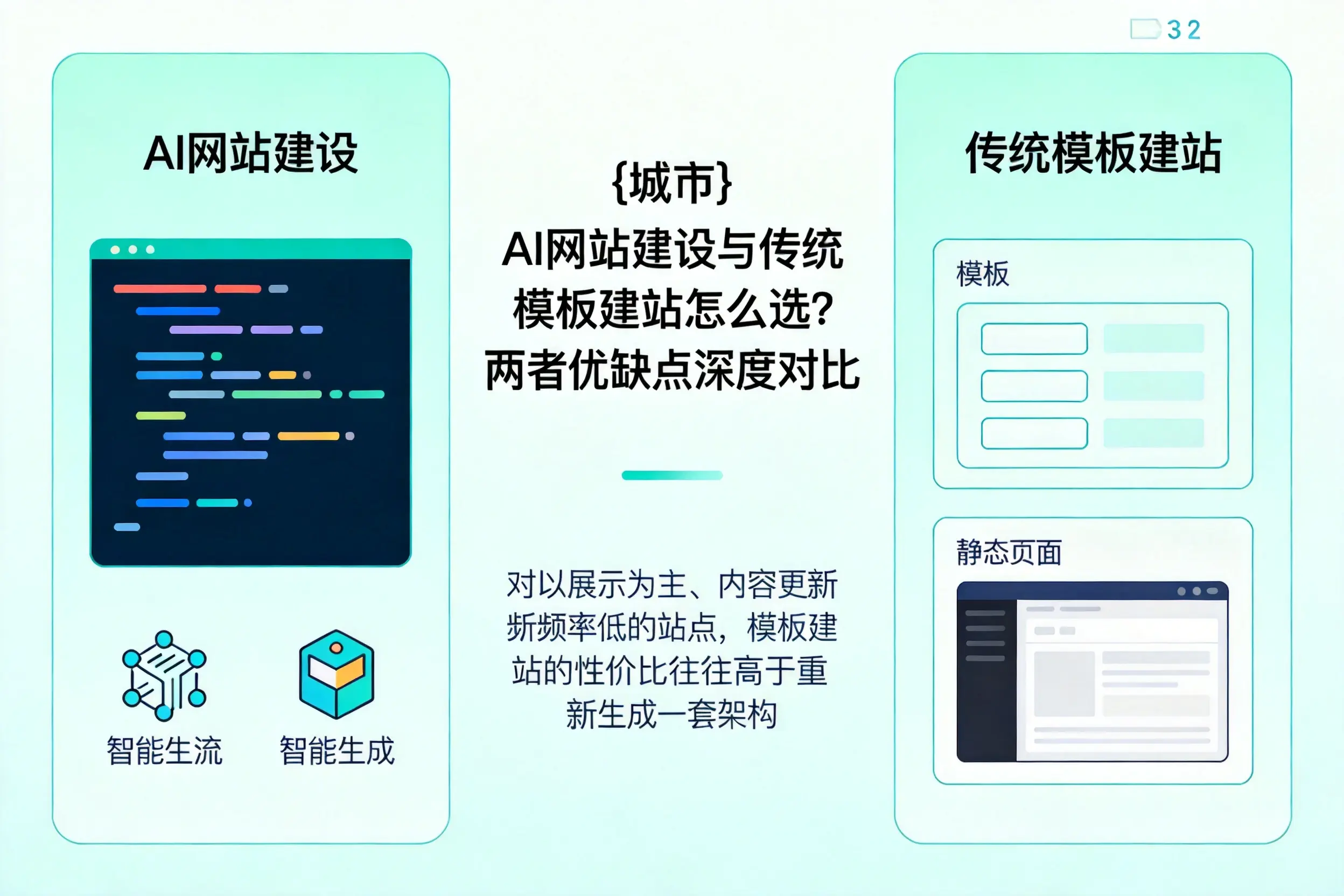 乐东AI网站建设与传统模板建站怎么选？两者优缺点深度对比