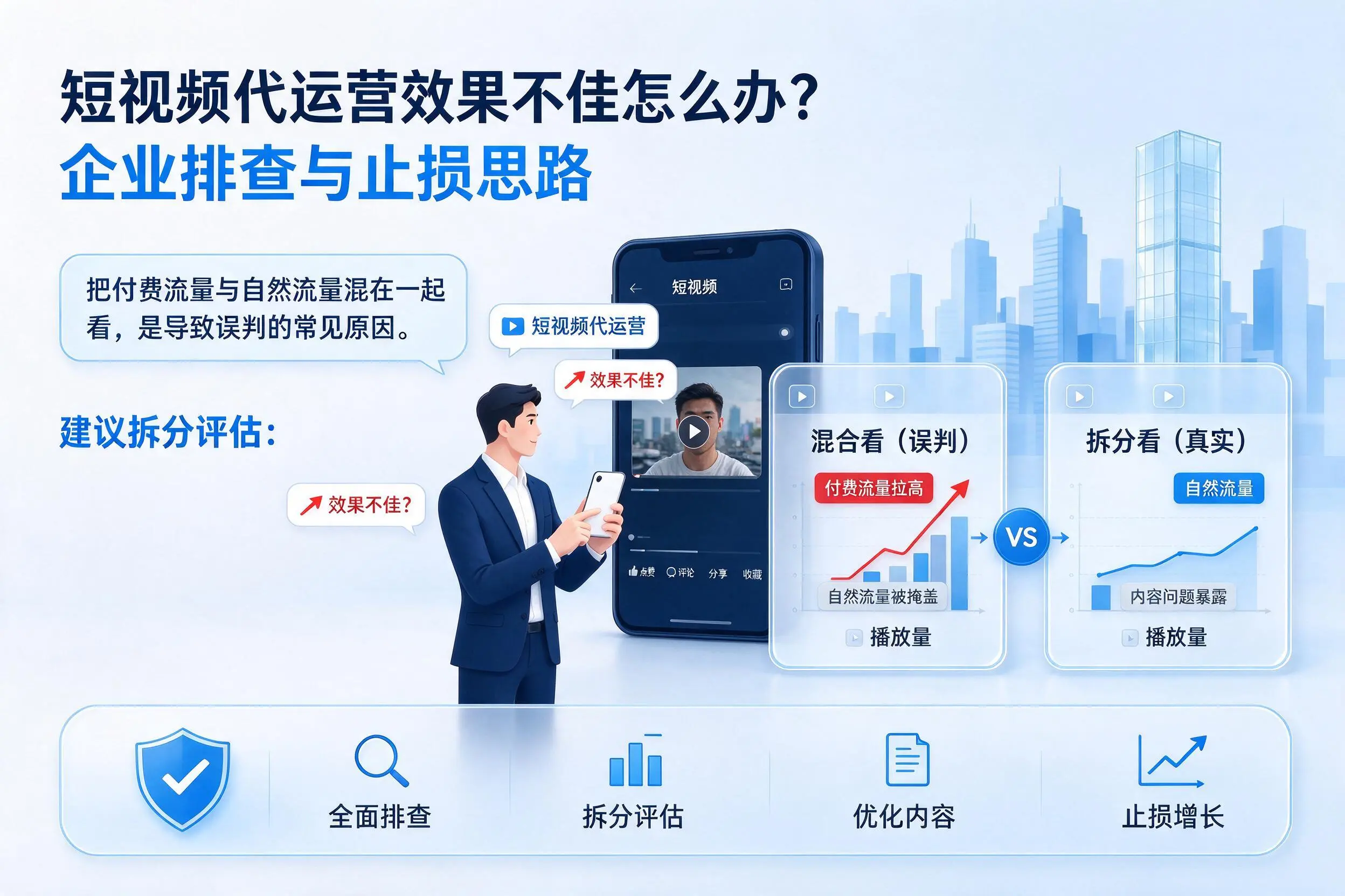 短视频代运营效果不佳怎么办？乐东企业排查与止损思路