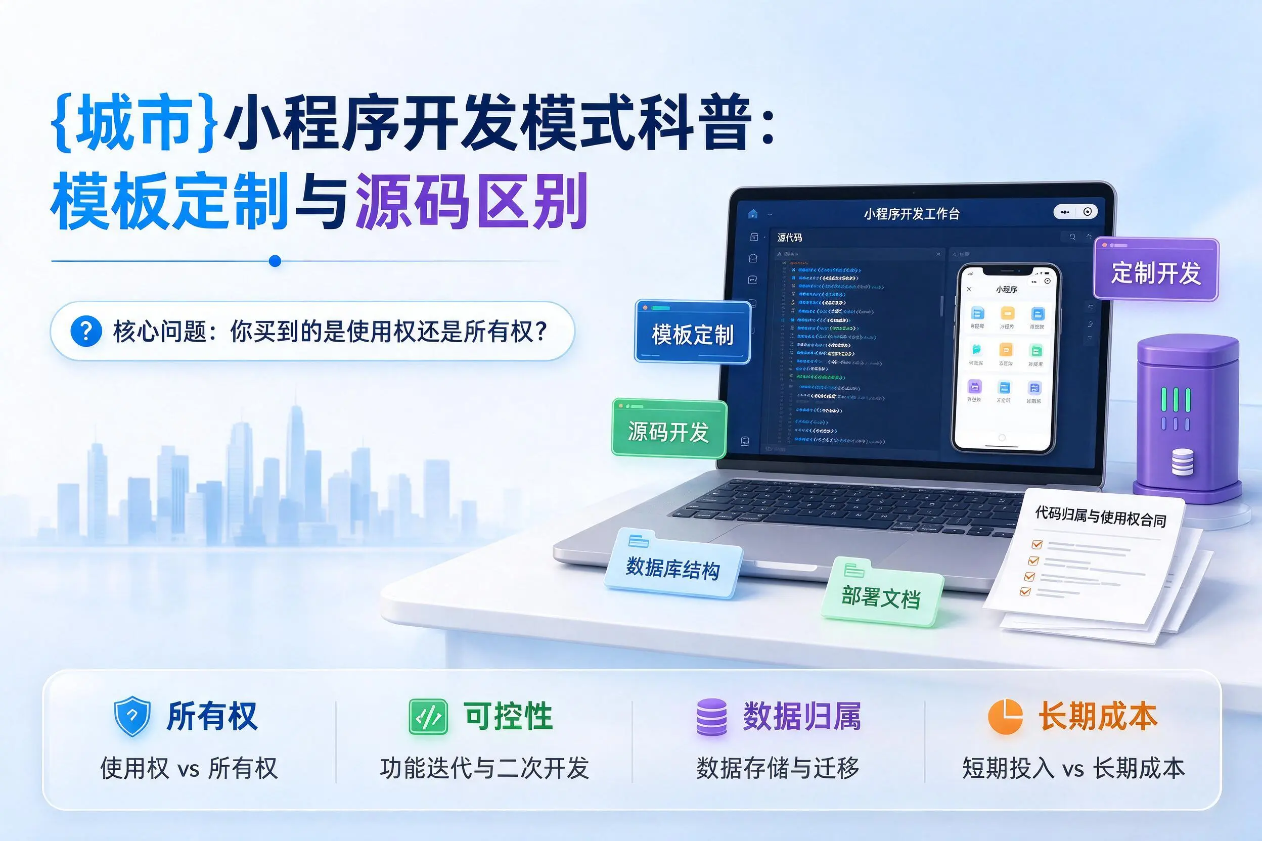 乐东小程序开发模式科普:模板定制与源码区别