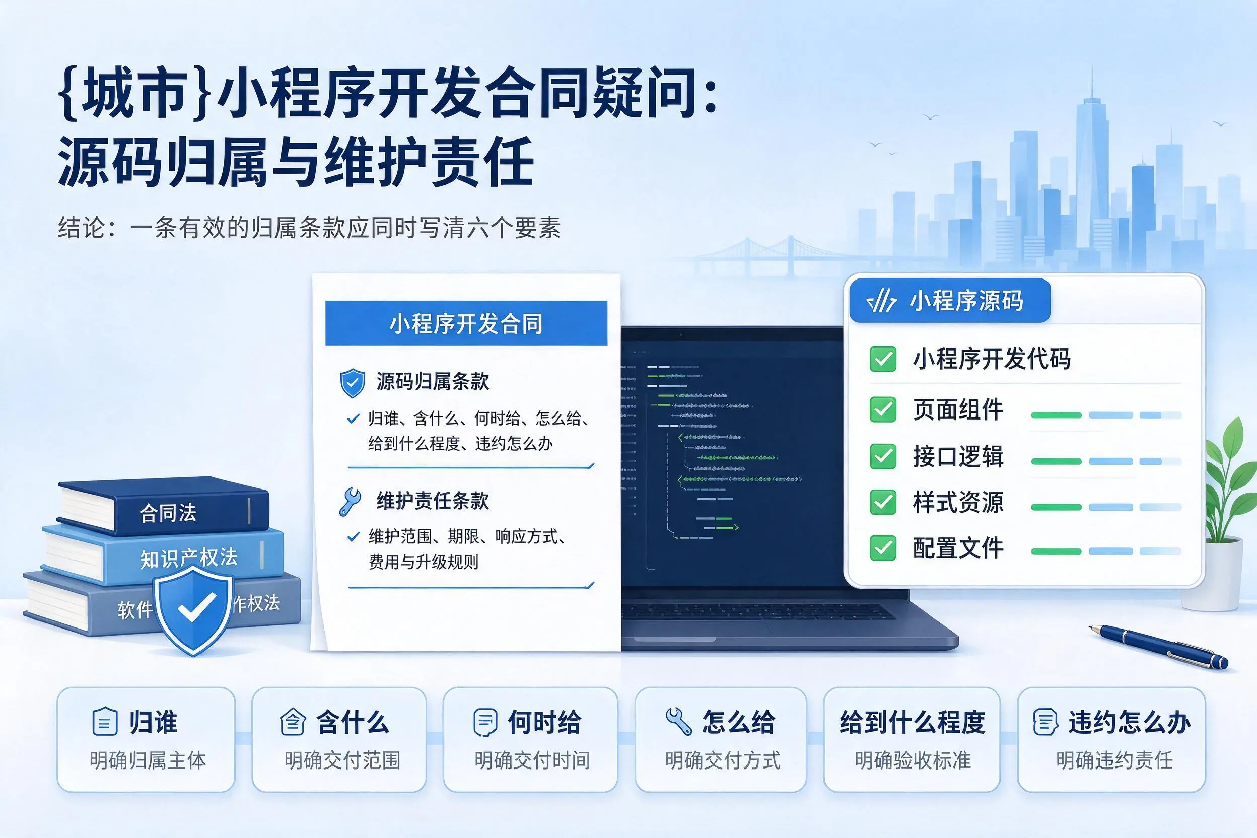乐东小程序开发合同疑问:源码归属与维护责任