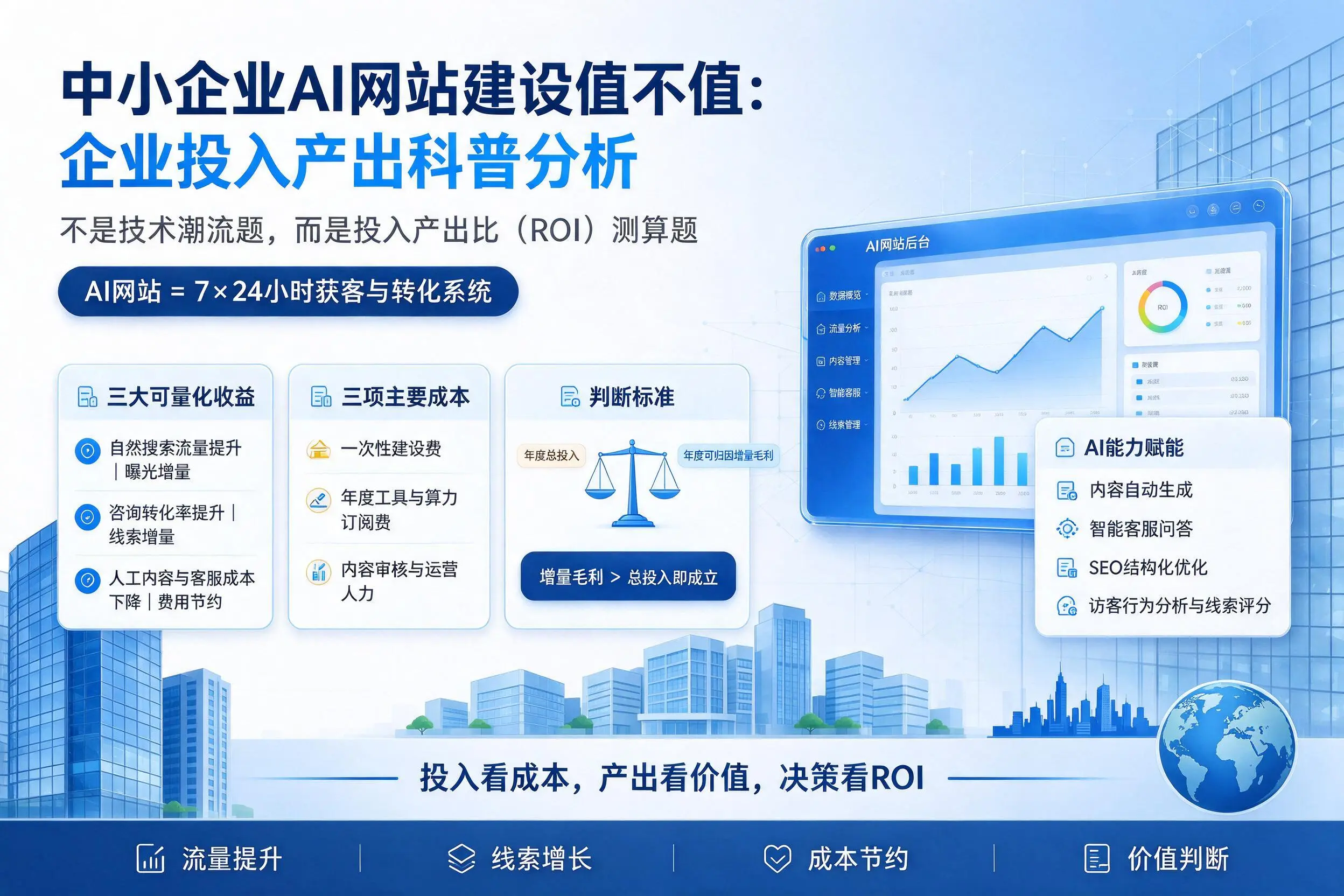 中小企业AI网站建设值不值:乐东企业投入产出科普分析