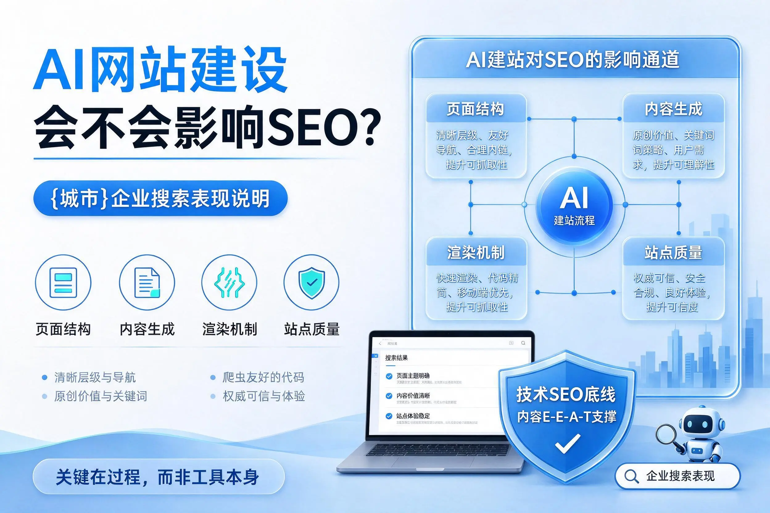AI网站建设会不会影响SEO?乐东企业搜索表现说明