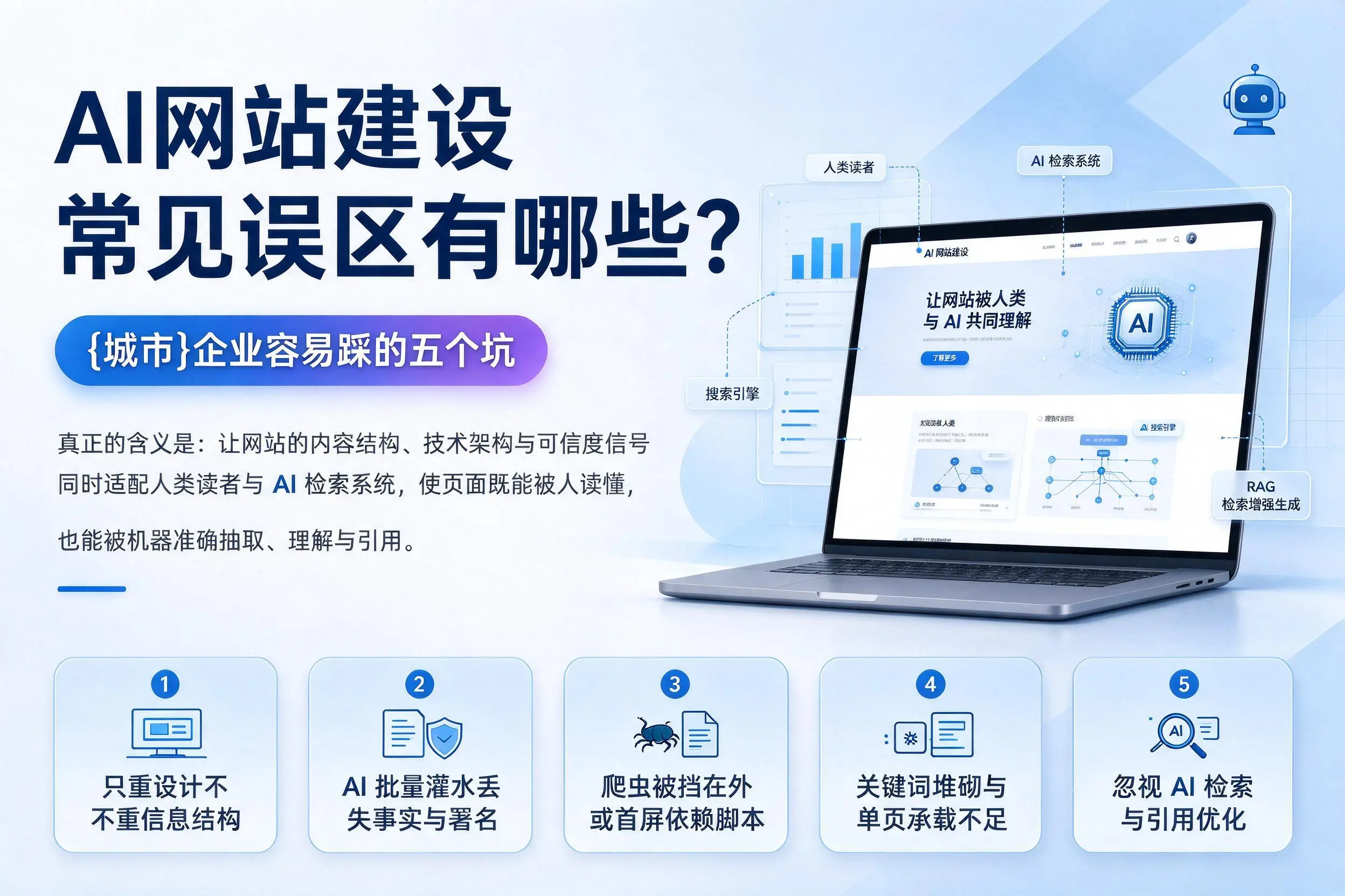 AI网站建设常见误区有哪些？乐东企业容易踩的五个坑