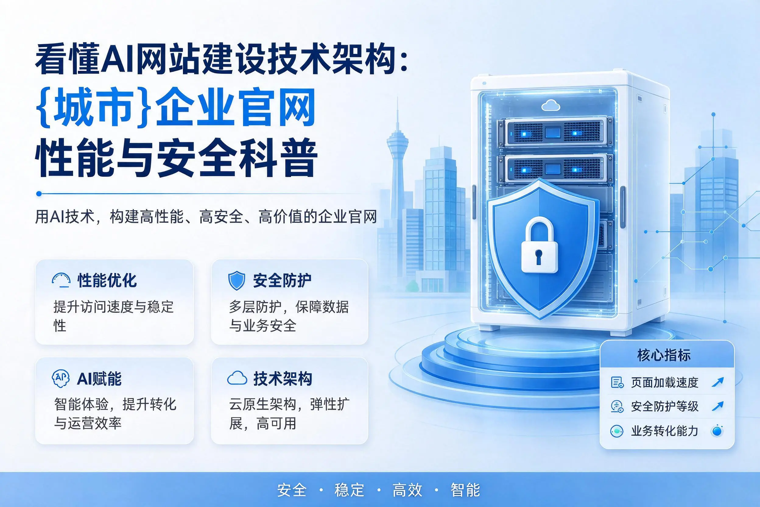 看懂AI网站建设技术架构：乐东企业官网性能与安全科普
