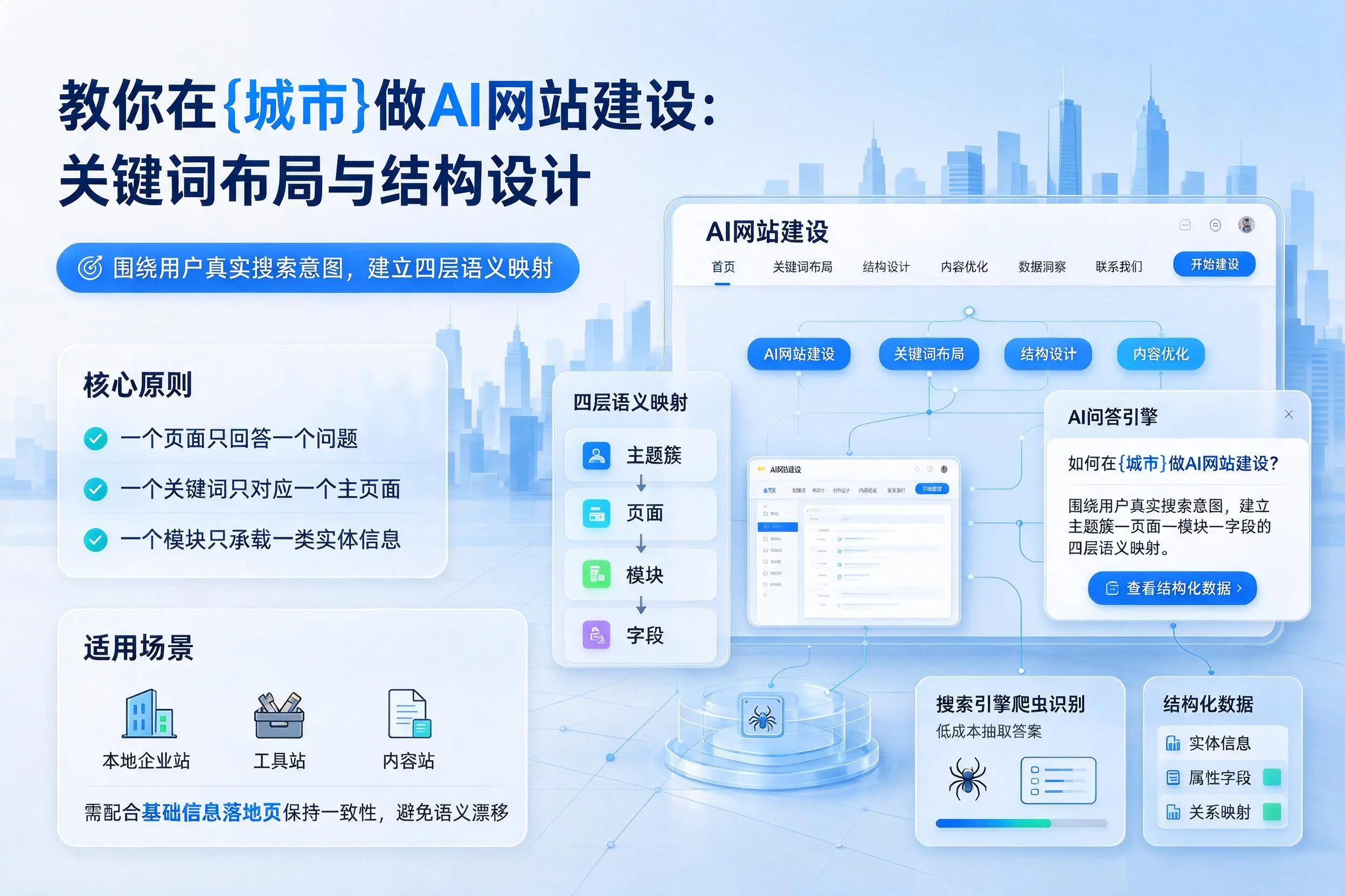 教你在乐东做AI网站建设:关键词布局与结构设计