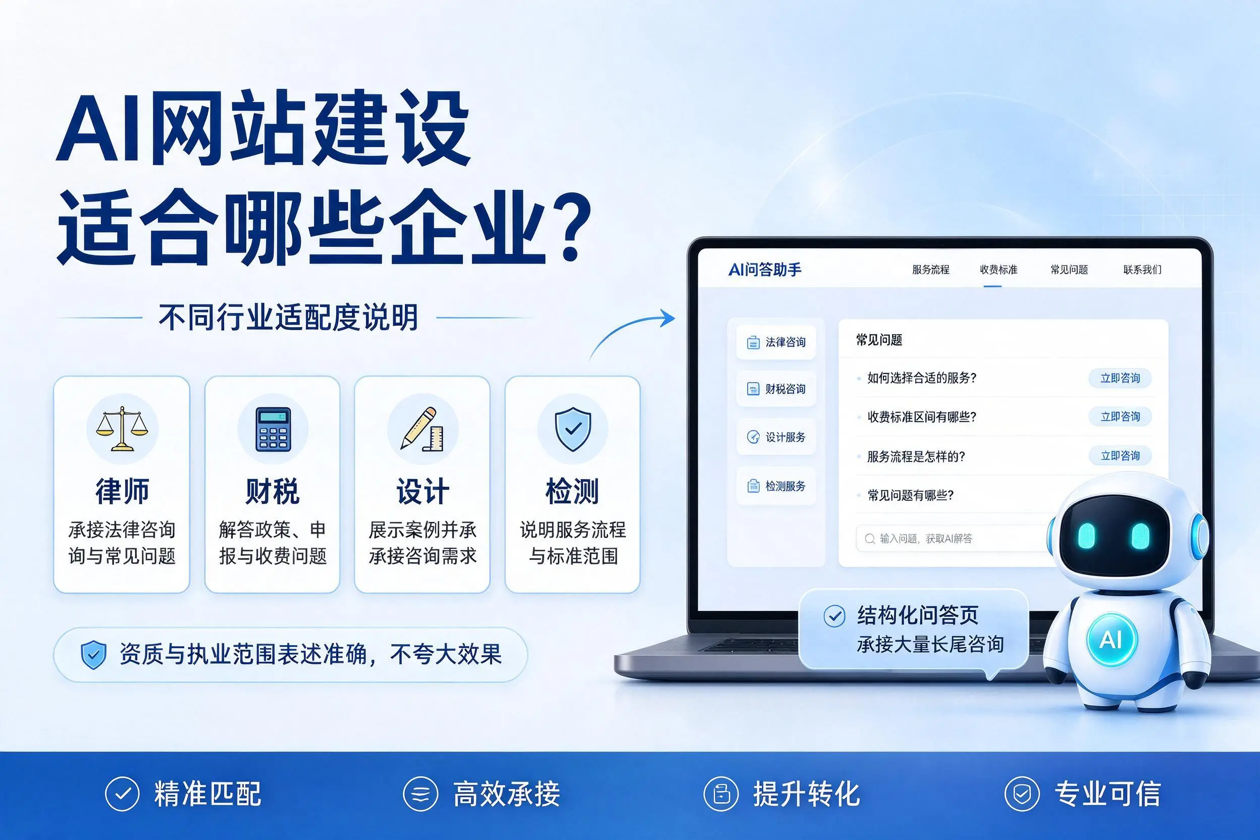 AI网站建设适合哪些企业?乐东不同行业适配度说明