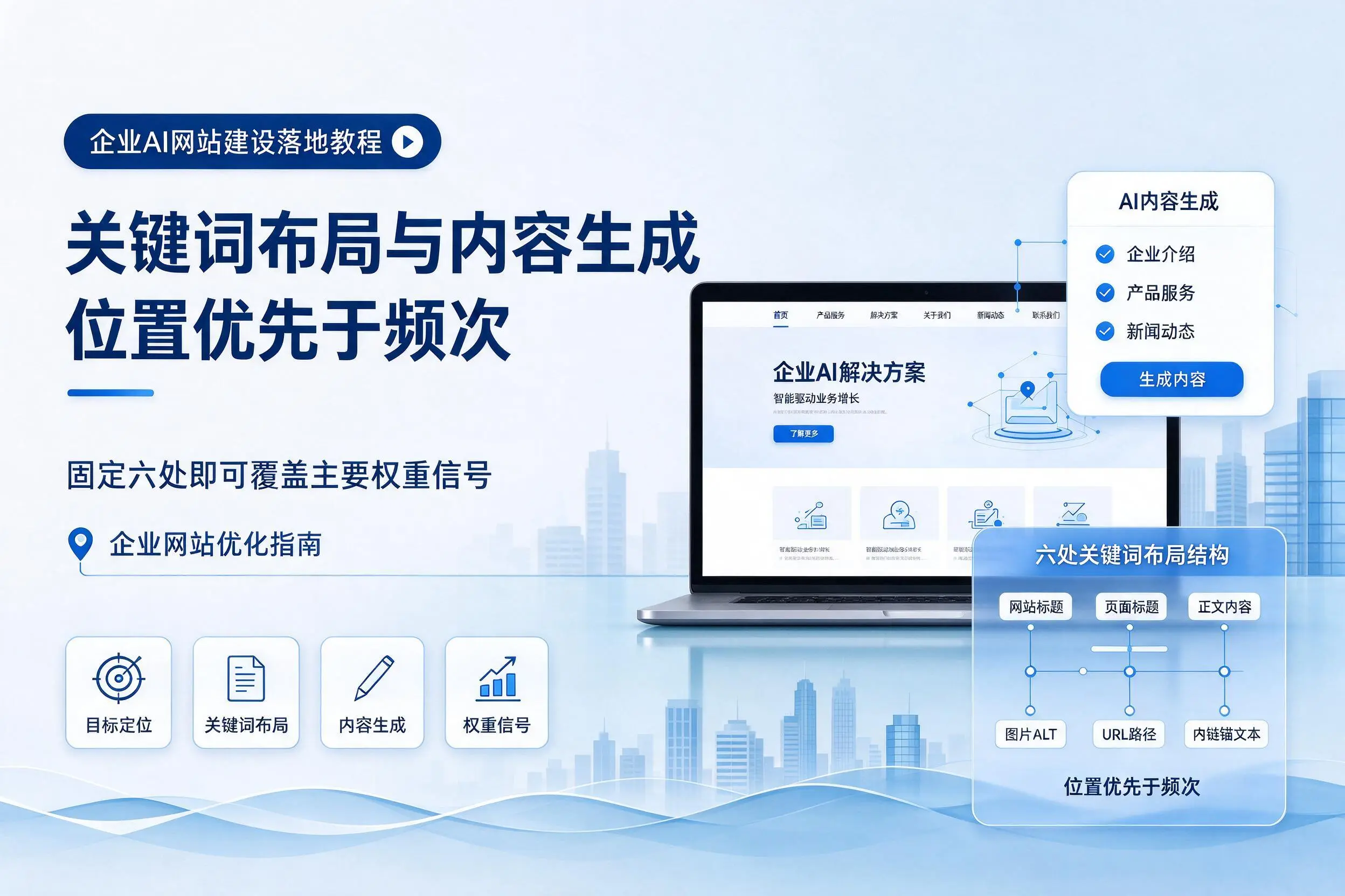 乐东企业AI网站建设落地教程:关键词布局与内容生成